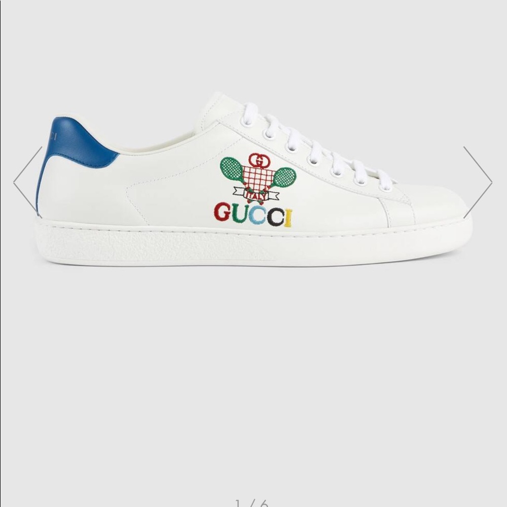 New💕Men’s Gucci Ace sneakers tennis logo - Picture 2 of 10